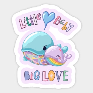 Little baby big love Sticker